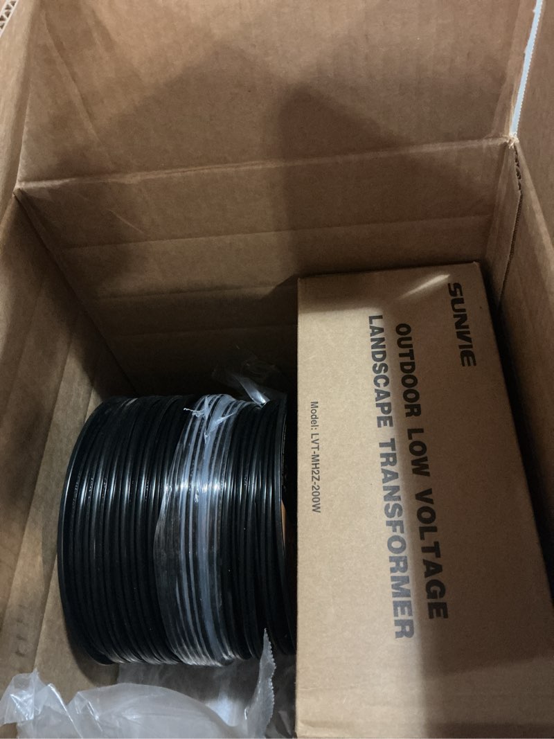 Condition photo showing Good Condition for sunvie 12/2 low voltage landscape wire 250ft with spool outdoor landscape lighting cable 12 gauge 2 conductors low voltage wire for landscaping lights, etl listed, pure copper, direct burial 12-gauge 250 feet