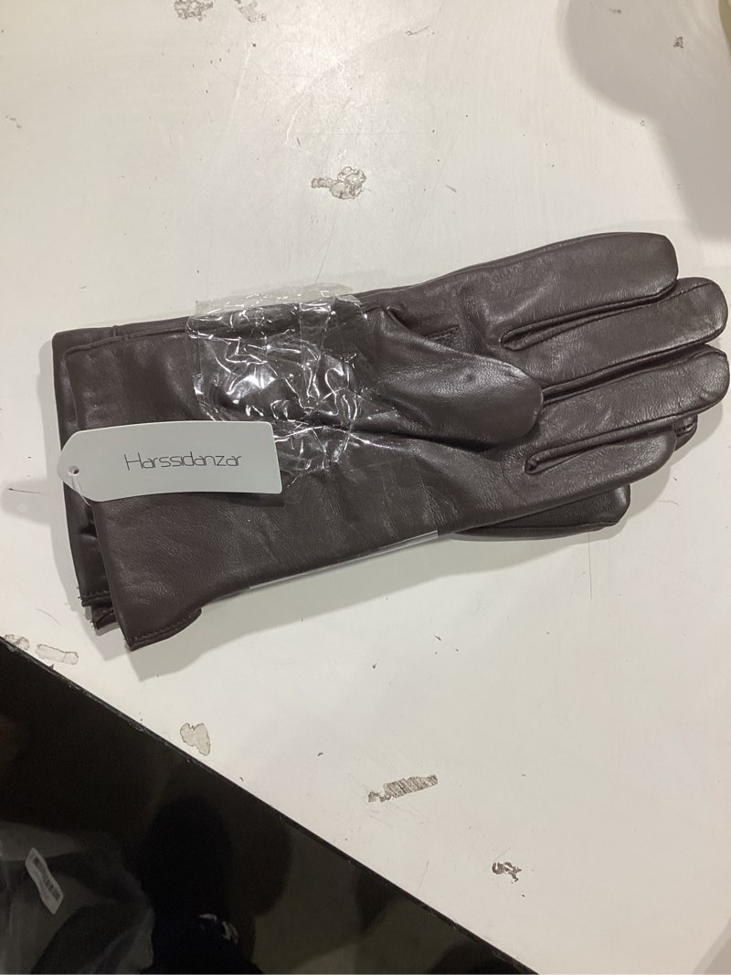 Condition photo showing Good Condition for simliar item men's long leather gloves medieval renaissance cosplay swordsman steampunk unlined leather gauntlets small brown