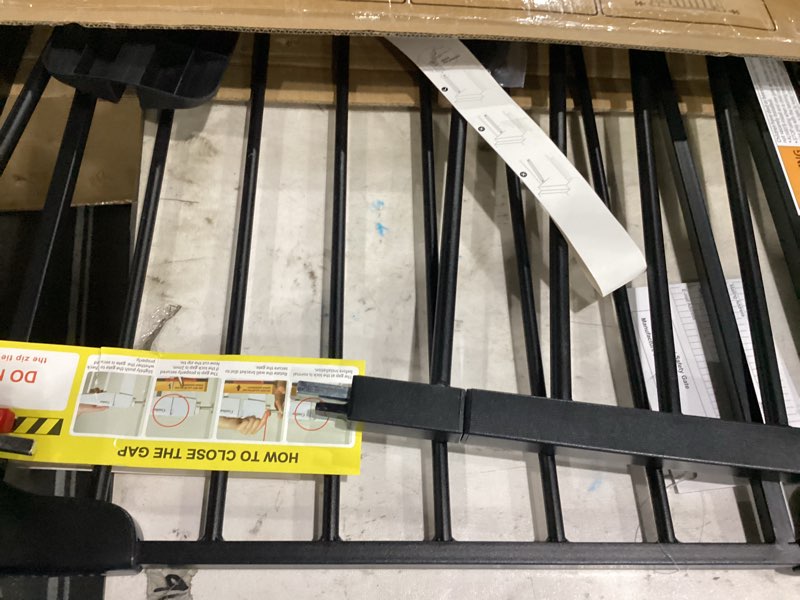 Condition photo showing Good Condition for cumbor 29.7-48" baby gate for stairs, mom's choice awards winner-dog gate for doorways, auto close safety pet gate for dogs indoor, easy install pressure mounted child gate with walk thru door, black black 29.7-48"w x 30.5"h