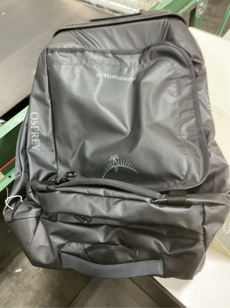 Condition photo showing Good Condition for osprey transporter 40l wheeled travel duffel bag - lightweight carry on rolling suitcase for men and women, raven black 40l raven black