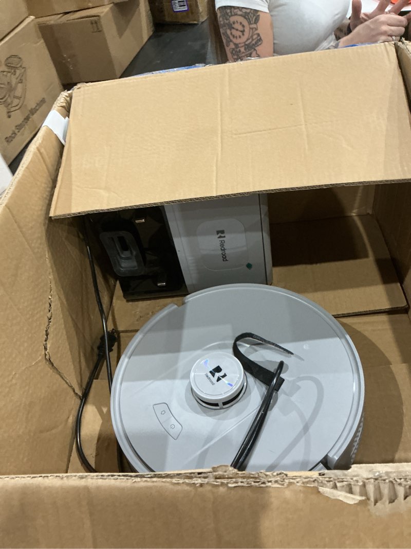 Condition photo showing As Is for redroad robot vacuum 20,000 pa robot vacuum and mop,90 day self emptying vacuum robot,lidar navigation,5g/2.4gwifi app aspirateur robot,self-charging robot vacuums for pet,floor,carpet gray r11