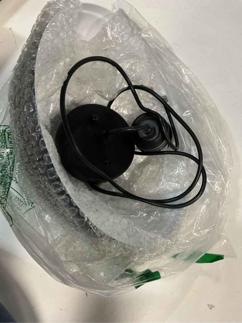 Condition photo showing Good Condition for Pendant Lighting Vintage Industrial Fixtures, Black Metal Farmhouse Lights, Ceiling Lamp for Kitchen Home Island Dining Room Bedroom, 11.4 inches 1 Pack Pendant