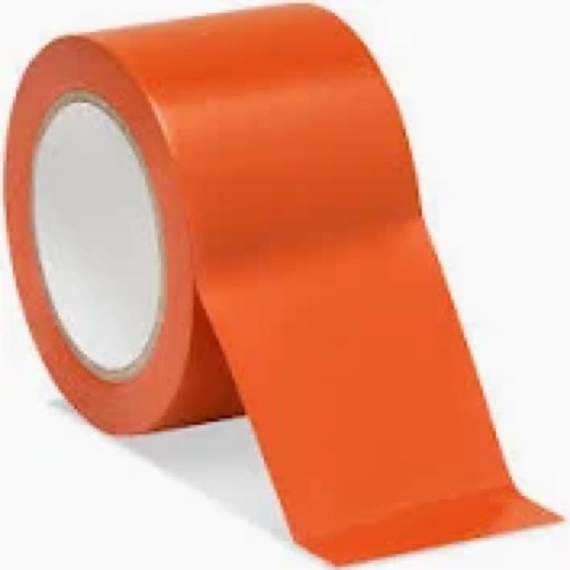 AGENT Lot of 8 1054441 AM600 3\\\" x 108' Vinyl Tape Orange Floor 