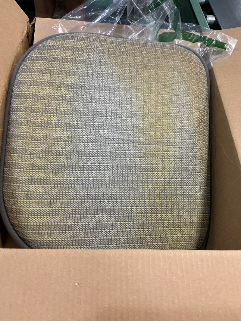 Condition photo showing As Is for (Similar)Wormwood Cushion with Rush Woven Cover Moxibustion Mat Breathable Comfortable Moxa Yoga Mat Office Chair Cushion Car Mat Suitable for Summer