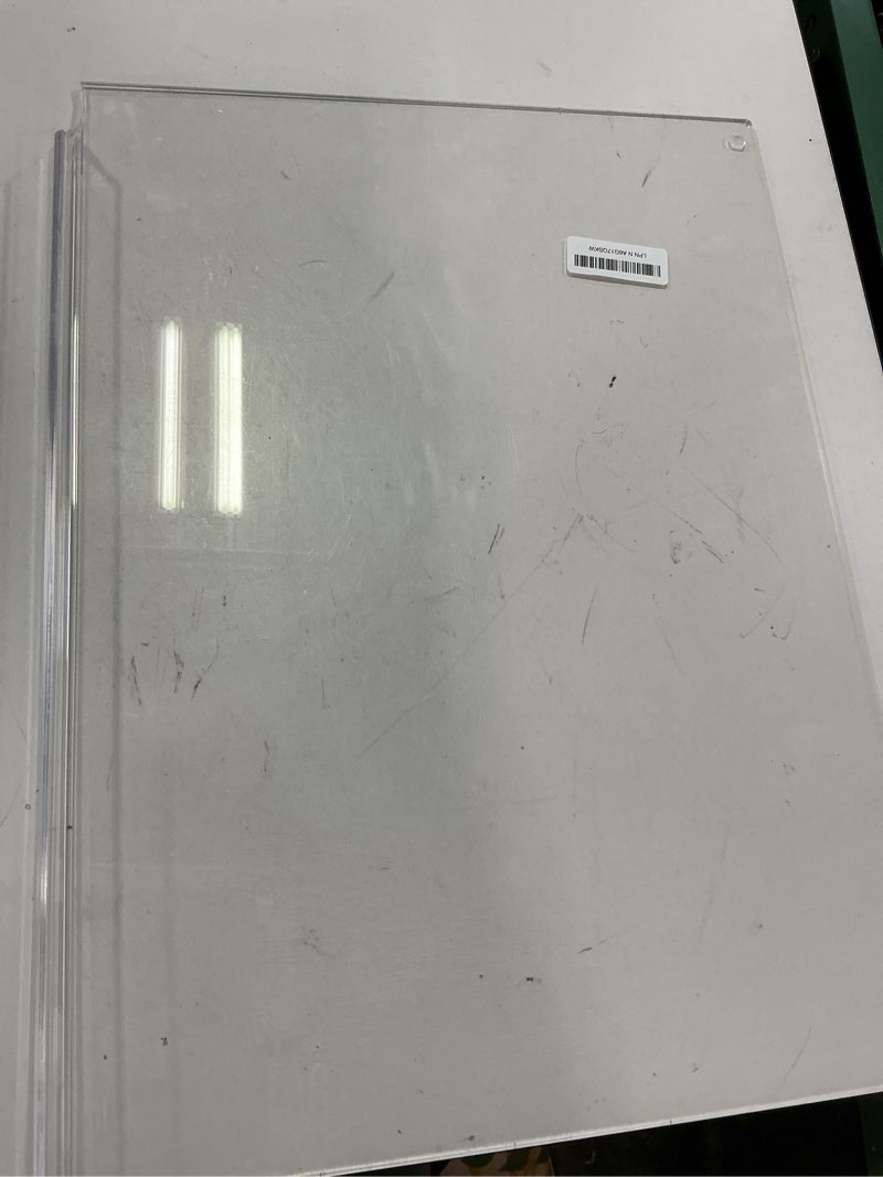 Condition photo showing As Is for Acrylic Cutting Board with Counter Lip,23''x17"Large Clear Cutting Board for Kitchen Countertop,Non-Slip,60% Thicker,Perfect for Bread,Meat,Veggies & More,Great Kitchen Essential Gadgets & Decor Clear 23"L x 17"W