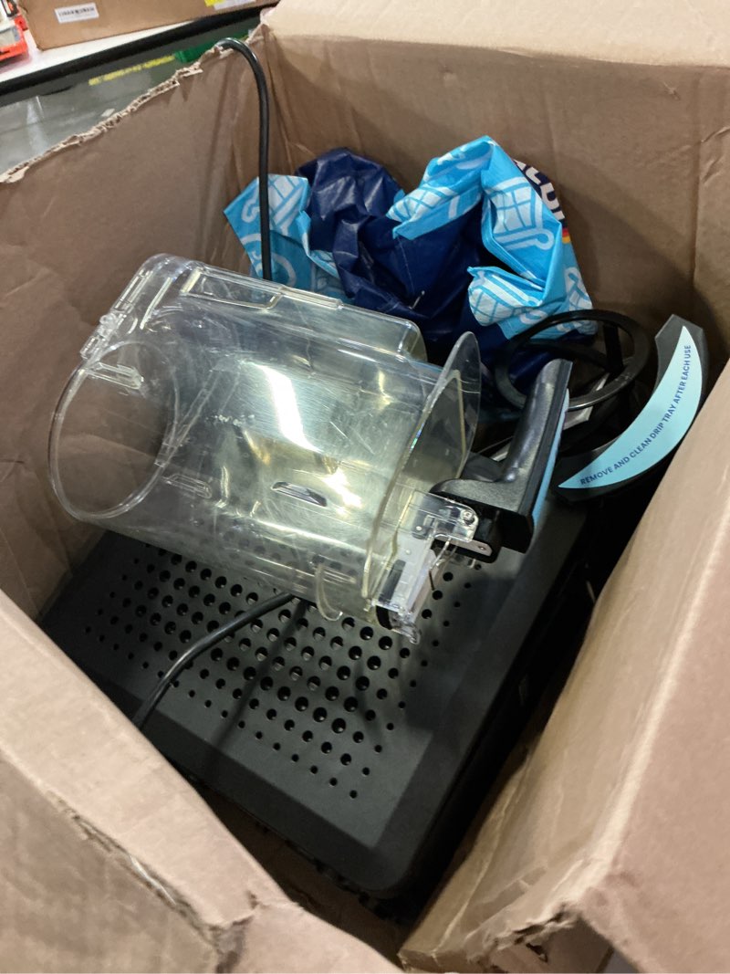 Condition photo showing As Is for iceman by chefman slush-ease max 90oz slushie machine, 64oz liquid capacity frozen drink maker & slushy machine with 5 presets and led display, perfect for frozen margaritas, frappes, smoothies
