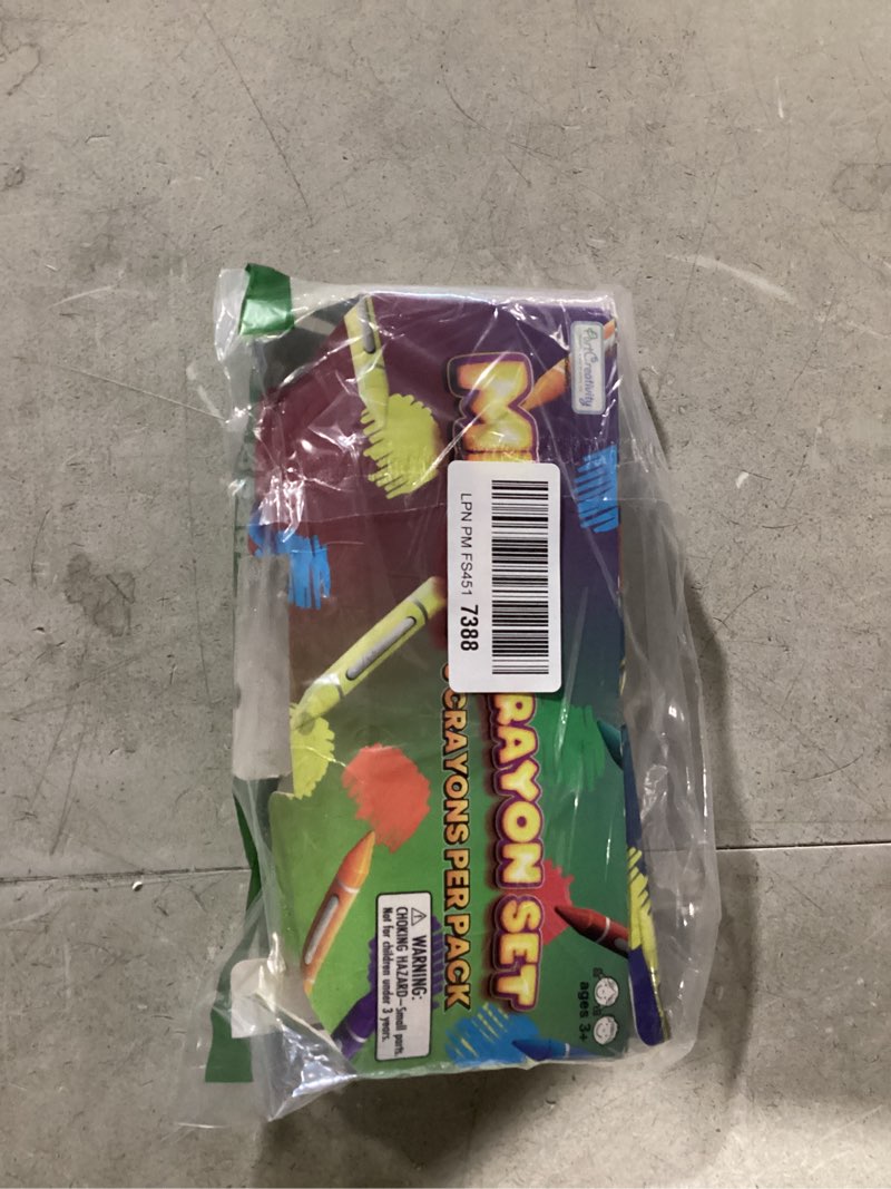Condition photo showing Good Condition for artcreativity bulk crayon packs, 25 sets of 6 packs total 150 crayons bulk non-toxic individual packs for kids & classroom teachers, easter basket stuffers, crayons party favors for toddlers 25 set of 6-packs (150 ct)