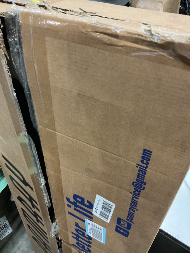 Condition photo showing Good Condition for gymax l-shaped reversible computer desk 2-person long table w/monitor stand black