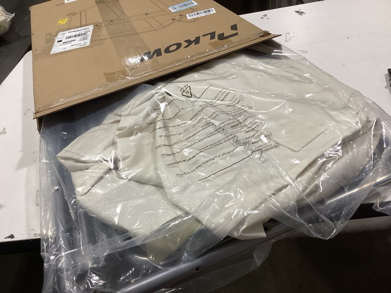 Condition photo showing Good Condition for PLKOW Laundry Cart with Wheels 320L Large Rolling Laundry Cart for Commercial/Home, Rolling Laundry Basket with Steel Frame and Waterproof Lining, 9 Bushel, 32.3L x 19.7W x 30.7H Inch, Beige Beige-320L