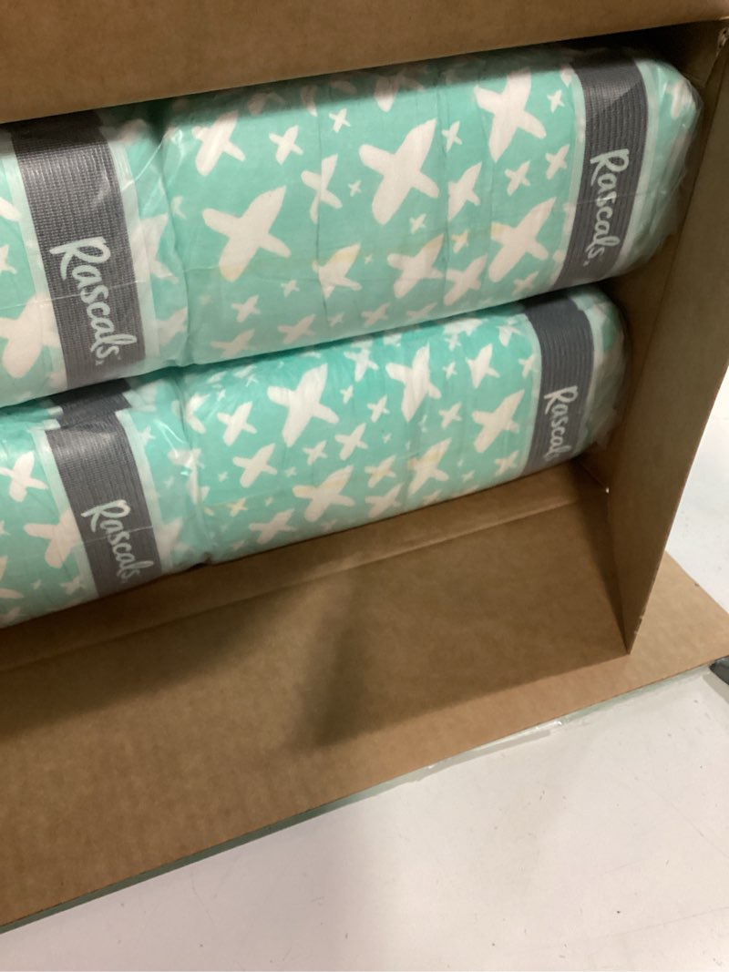 Condition photo showing Good Condition for rascals premium absorbent baby diapers size 4, 148 count