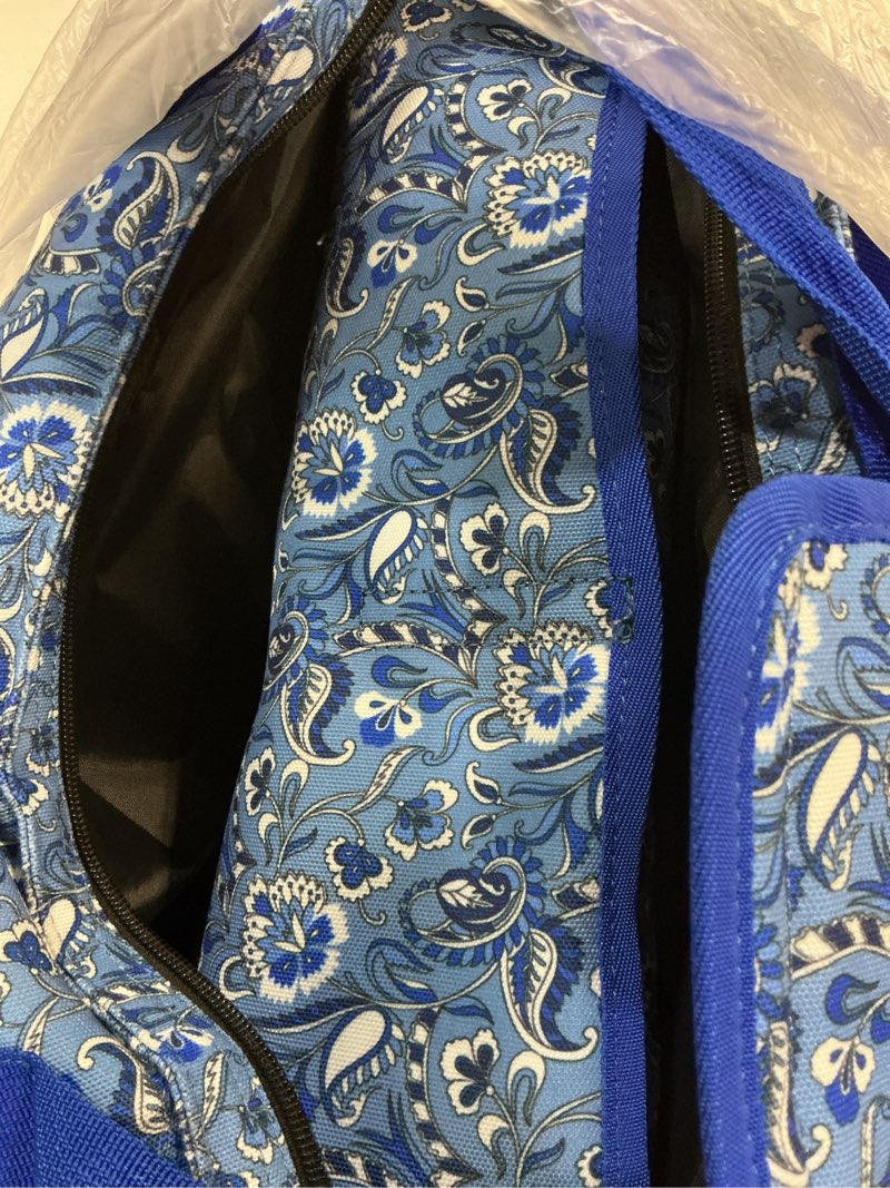 ZGME Blue Printed Bag Set for American Mahjong, mahjong carry bag