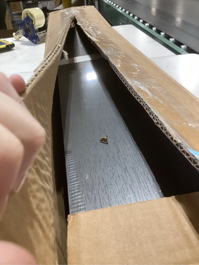 Condition photo showing Good Condition for upsimples floating shelves for wall, 35.5 inch shelves for decor storage set of 6, wall mounted wood shelf for bedroom, living room, bathroom, kitchen, long picture ledge shelves, black black 35.5in