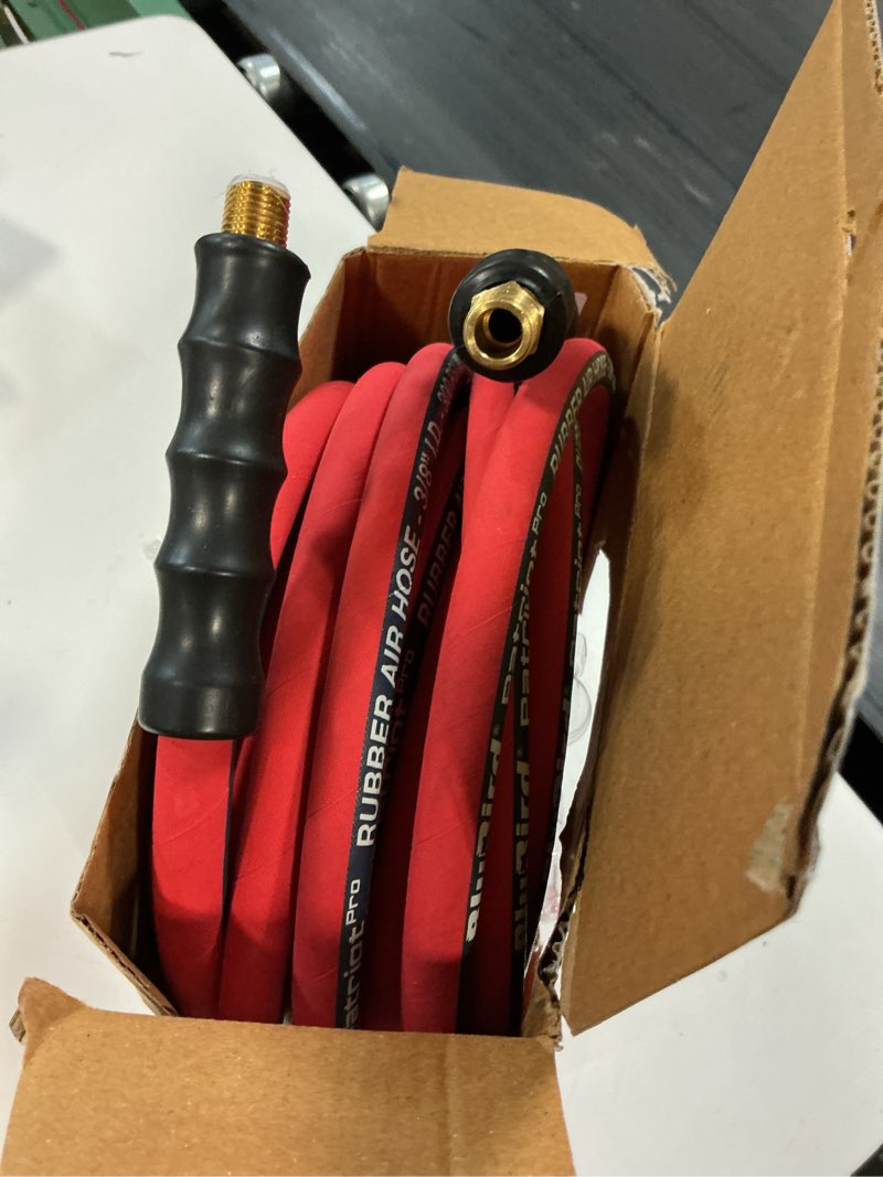Condition photo showing As Is for blubird patriot pro rubber air hose 3/8" x 25' - 12 pieces kit