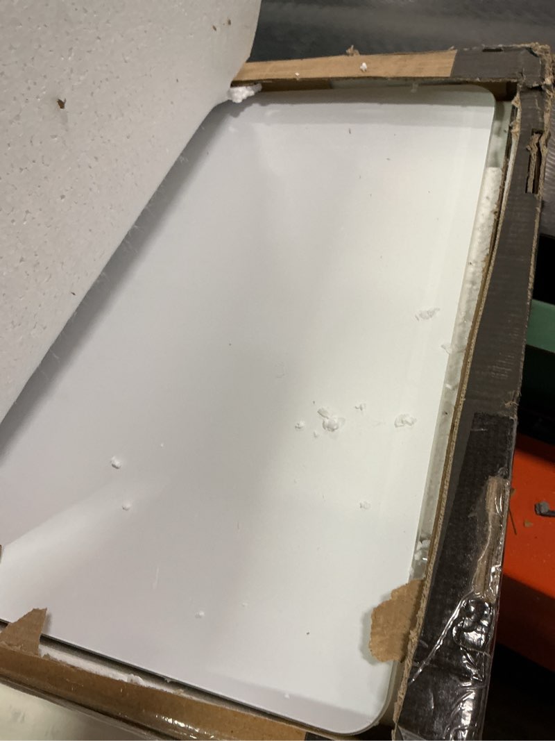 Condition photo showing Good Condition for AX WABER Universal Floor TV Stand with Mount 70 Degree Swivel 9 Level Height Adjustable and Space Saving Design for Most 27 to 65 inch LCD, LED OLED TVs, Perfect for Corner & Bedroom White AX1006TW