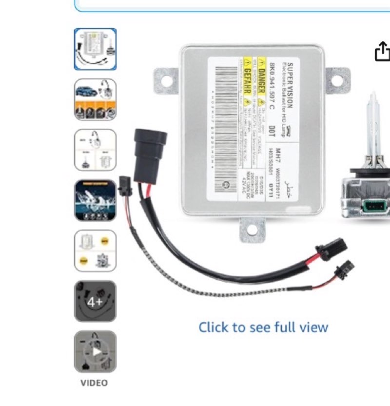 Xenon Headlight Ballast Control Unit Module with Igniter and D3S Bulb Compatible for Audi A3 A4 A5 A