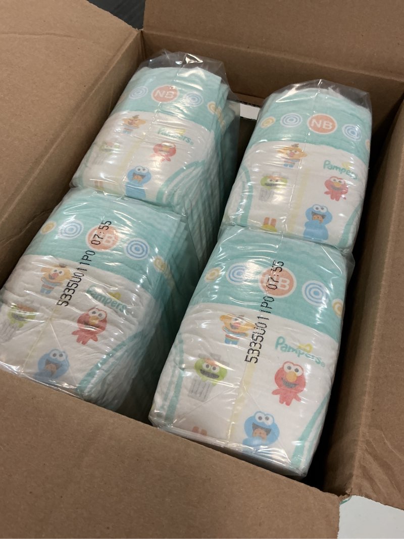 Condition photo showing New/Like New for pampers diapers - baby dry - size 0, 104 count, absorbent disposable newbort diaper (packaging may vary) newborn 104