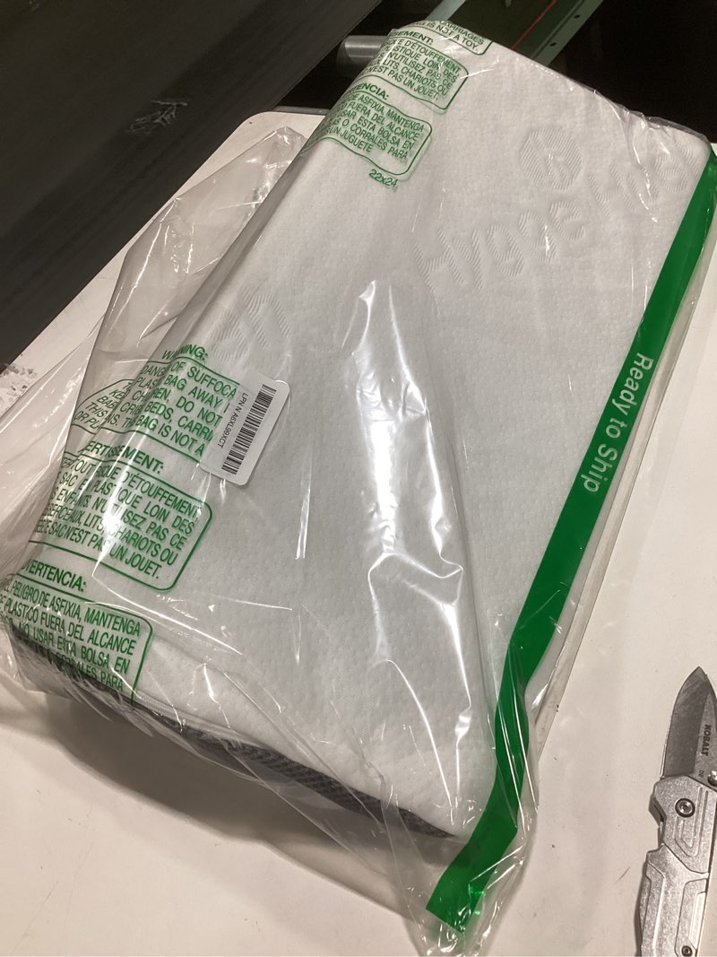 Condition photo showing Good Condition for Wedge Pillow for Sleeping, Side Sleeper Body Back Positioners for Back Pain, Preventing Bedsores, After Surgery, Pregnancy Support, Ankle Support, Bed Wedge Pillow for Side Sleepers, White White Grey 20 Inch Length