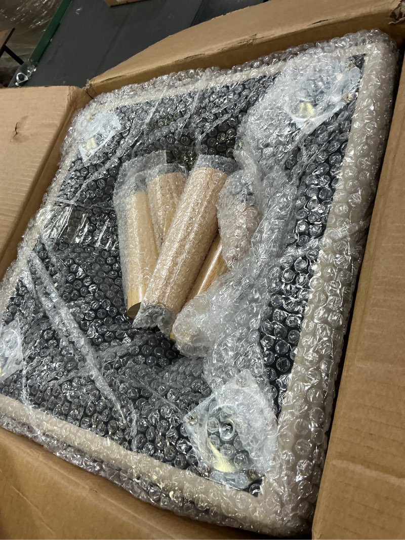 Condition photo showing Good Condition for Dog Stairs for Small Dogs and Cats 16" H - with Encrypted Dot-Grip Non-Slip Surface, 2-in-1 Pet Ramp & Steps for Bed/Couch, Foldable Split Ottoman with Solid Wood Frame, Sturdy & Portable for Puppies Beige