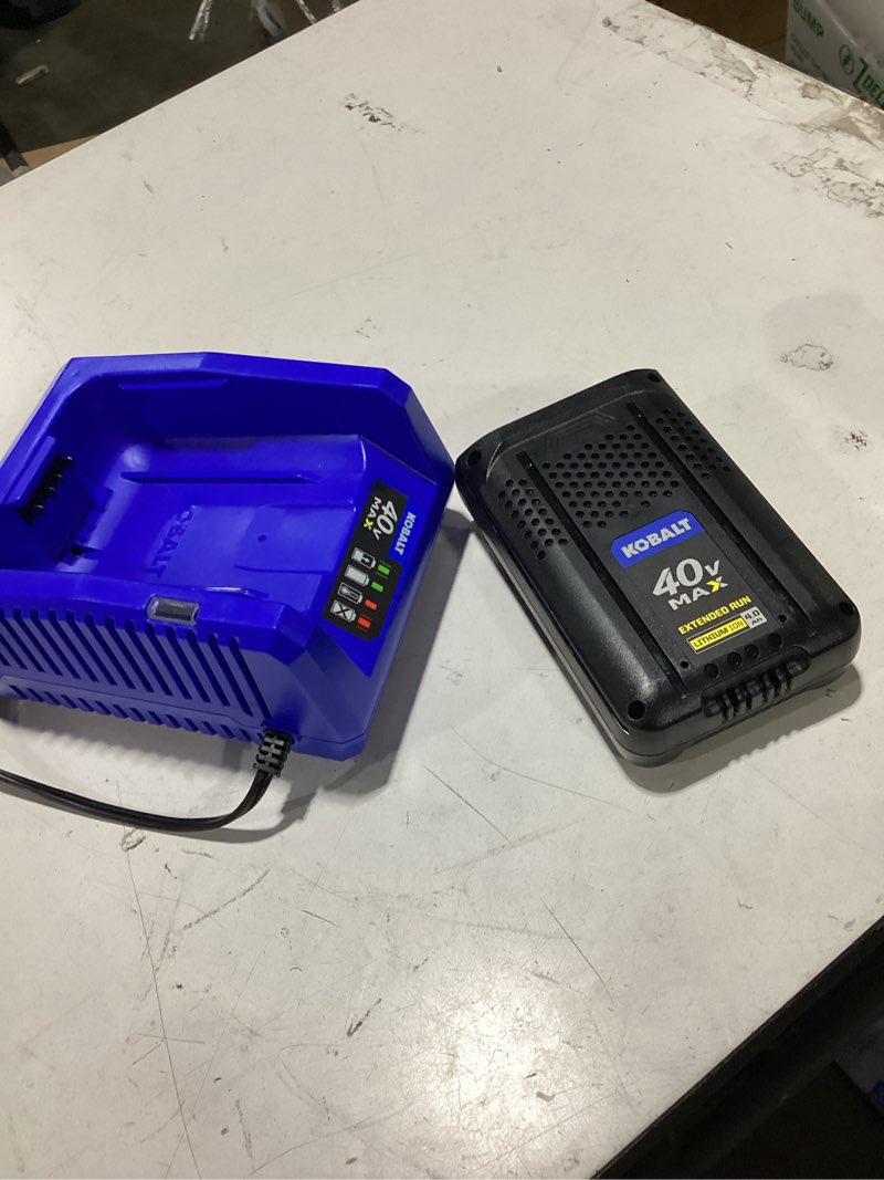 Condition photo showing Good Condition for kobalt 40 -volt, battery charger