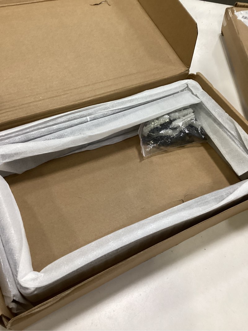 Condition photo showing New/Like New for Floating Shelf Bracket 12 Inch, 4 Pack Heavy Duty Shelf Brackets, Black Wall Shelf Bracket for DIY Decorative with Mounting Hardware L 12" x H 6" x W1.5" Black 4 Pack