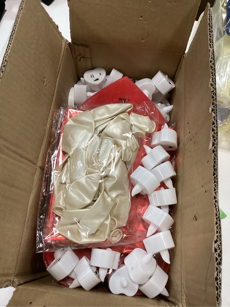 Condition photo showing New/Like New for Homemory I Love U Light Up Letters Proposal Decorations, I Love U Sign with 24Pcs Flameless Candles 1000Pcs Red Fake Rose Petals 30Pcs Red Balloons for Valentine's Day Wedding Proposal Romantic Night 1- I LOVE U Sign Kit