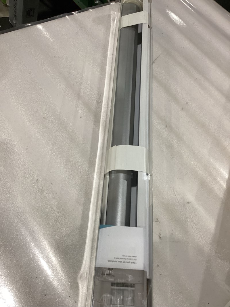 Condition photo showing New/Like New for Changshade 100% Blackout Roller Shades Cordless Blinds for Windows, Free-Stop Shades, Thermal Insulated Fabric, UV Protection, Natural Woven Blinds for Home and Office,32" W*72" H,Beige Beige 32"W*72"H