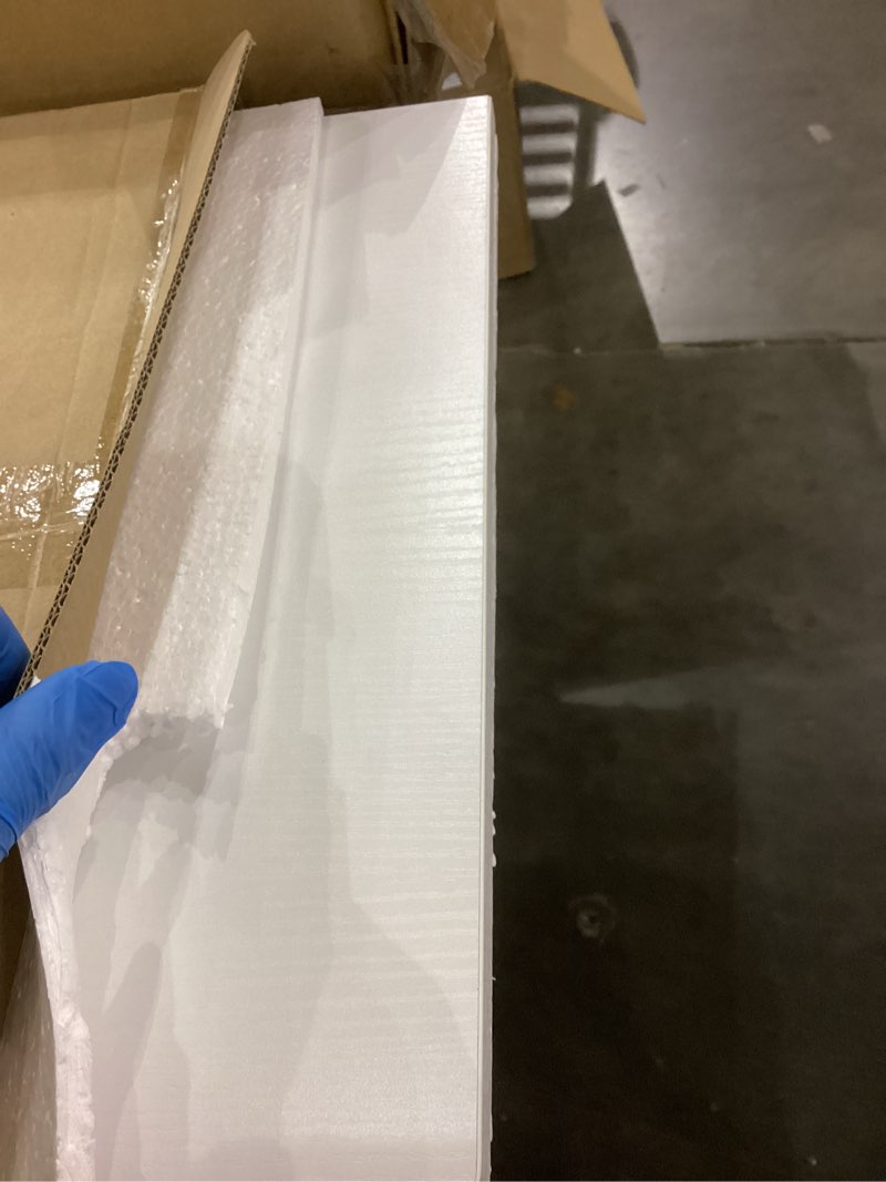 Condition photo showing As Is for Folding Wall Desk, Wall Desk Fold Down Wall Mounted Desk for Small Space, Floating Desk, White, 35.4 x 15.8 inch