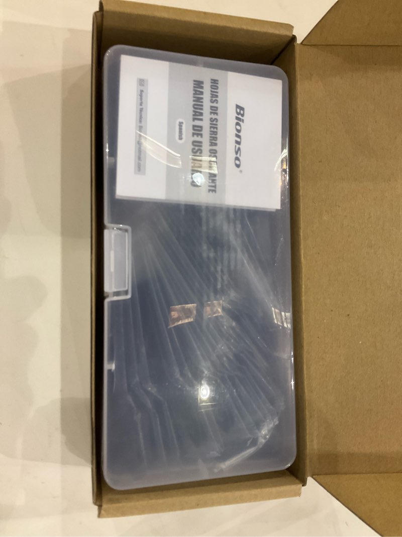 Condition photo showing New/Like New for Bionso 40 PCS Oscillating Saw Blades, Premium Multitool Kit for Wood Metal Plastics, Tool Blades Fit Dewalt Worx Rockwell Wen Milwaukee Makita Ryobi Bosch Fein Porter Genesis Black