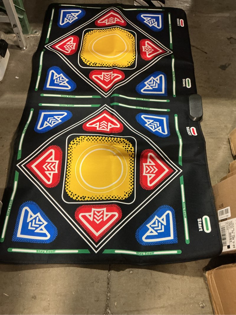 Condition photo showing As Is for  USB Dance Mat Game Pad for Kids with 2 Wireless Controllers and HD Multimedia...