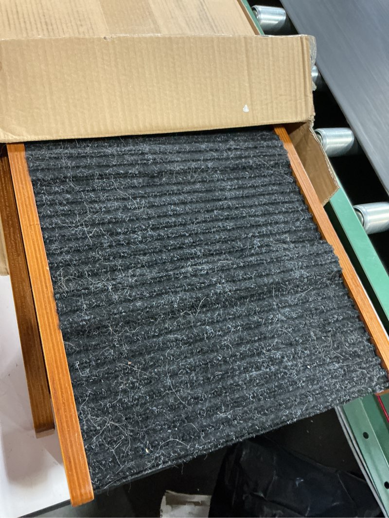 Condition photo showing Good Condition for dog ramp for bed - foldable small to large dog ramp for couch - 6 adjustable height from 12" to 24" - stairs with high traction mat - wooden ramp for dogs to get on bed couch car up to 200lbs?walnut? brown