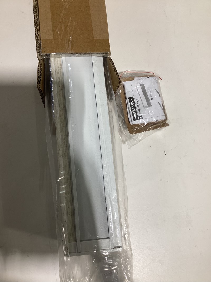 Condition photo showing New/Like New for persilux blackout roller shades for indoor window blinds,cordless,linen fabric,thermal insulated fabric uv protection shades for home,office,bedroom,door,blackout-cream,16" w x 64" h 16"w x 64"h blackout-cream