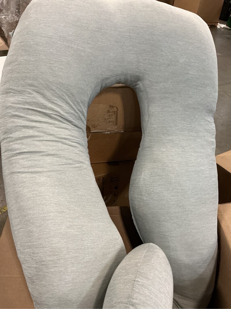Condition photo showing Good Condition for momcozy pregnancy pillow cover for dreamlign u pro maternity pillow for sleeping, adjustable leg pillow, support for back, hip, belly for pregnant women, 50-72 inch body pillow, only velvet pillowcase