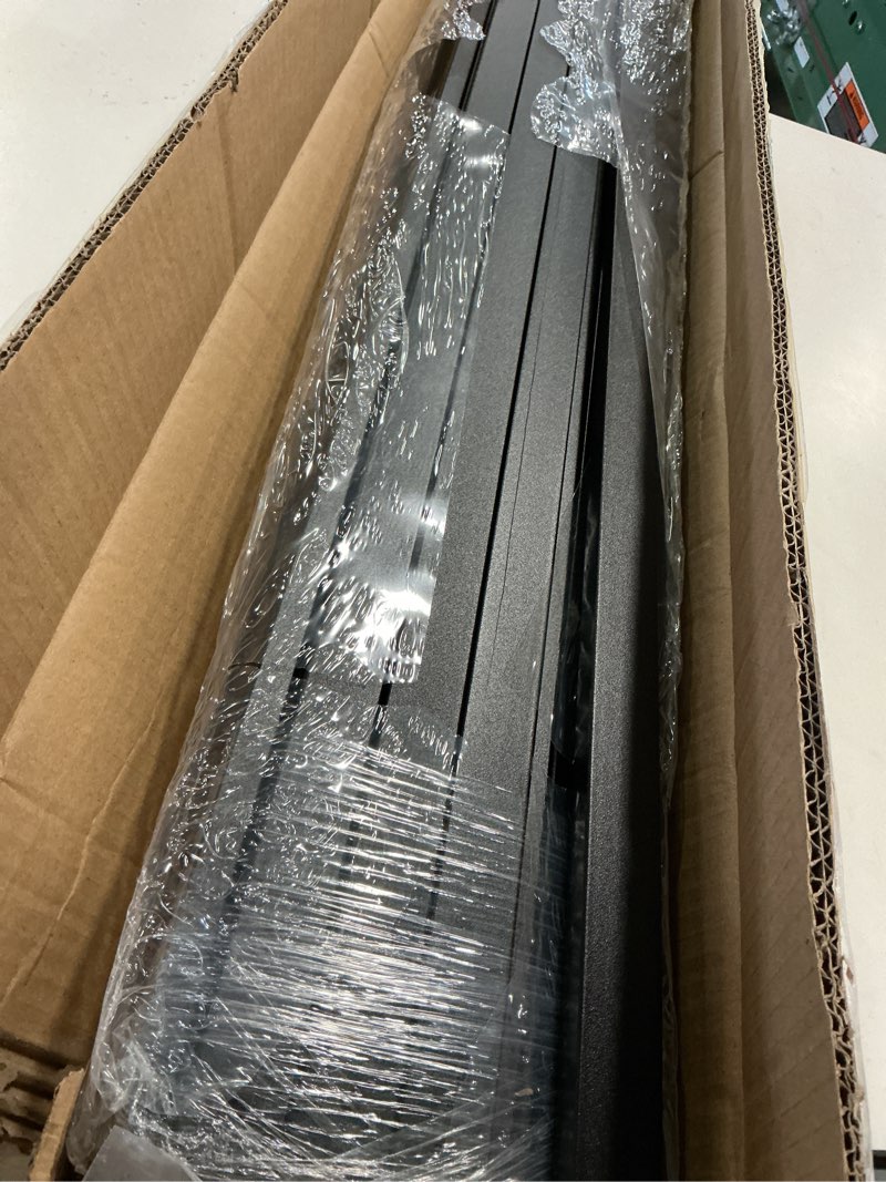 Condition photo showing Good Condition for 25 Pack Rectangle Staircase Balusters, 36" Black Metal Deck Spindle and Stairs Railing, Hollow Rectangle Deck Balusters for Porch Railing 36 Inch 25