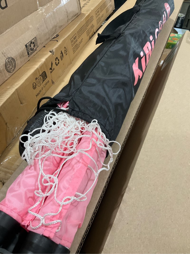 Condition photo showing Good Condition for kibigoal soccer goal, small foldable goal for kids, kids goals for the backyard/indoor/outdoor, mini soccer toys gifts for children pink 23.62in * 17.72in goal