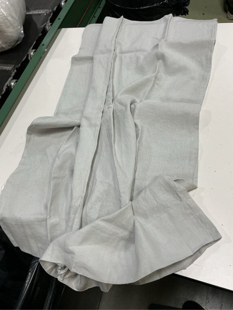 Condition photo showing Good Condition for quince european linen pillowcase set light grey king