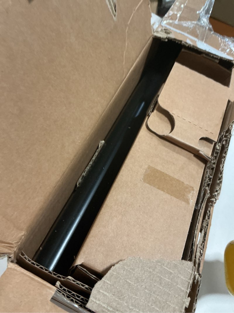 Condition photo showing Good Condition for Ivilon Drapery Treatment Window Curtain Rod - Square Design 1 1/8 Rod. 28 to 48 Inch. Black 28 to 48 in.