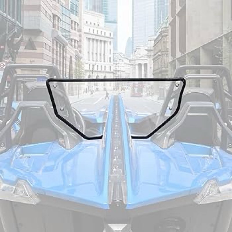 LDETXY Rear Windshield for Polaris Slingshot, Back Hard-coated PC Dustproof Scratch Resistant Clear 