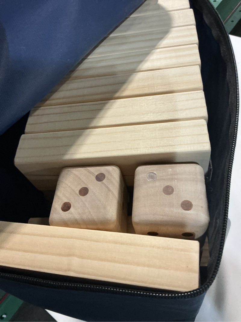 Condition photo showing Good Condition for megwoz giant tumble tower games for kids and adults 57 blocks new zealand pine wooden blocks stacking to over 4.2ft family game for indoors outdoors yard games for family l-over 4.2ft