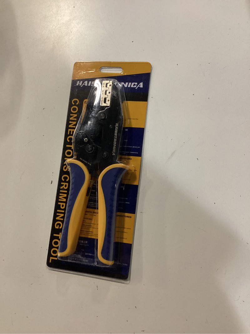 Condition photo showing New/Like New for haisstronica crimping tool for heat shrink connectors-awg 26-10 ratchet wire terminal crimper-ratcheting crimper tools-available for insulated nylon connectors and electrical wire connectors hs-8327