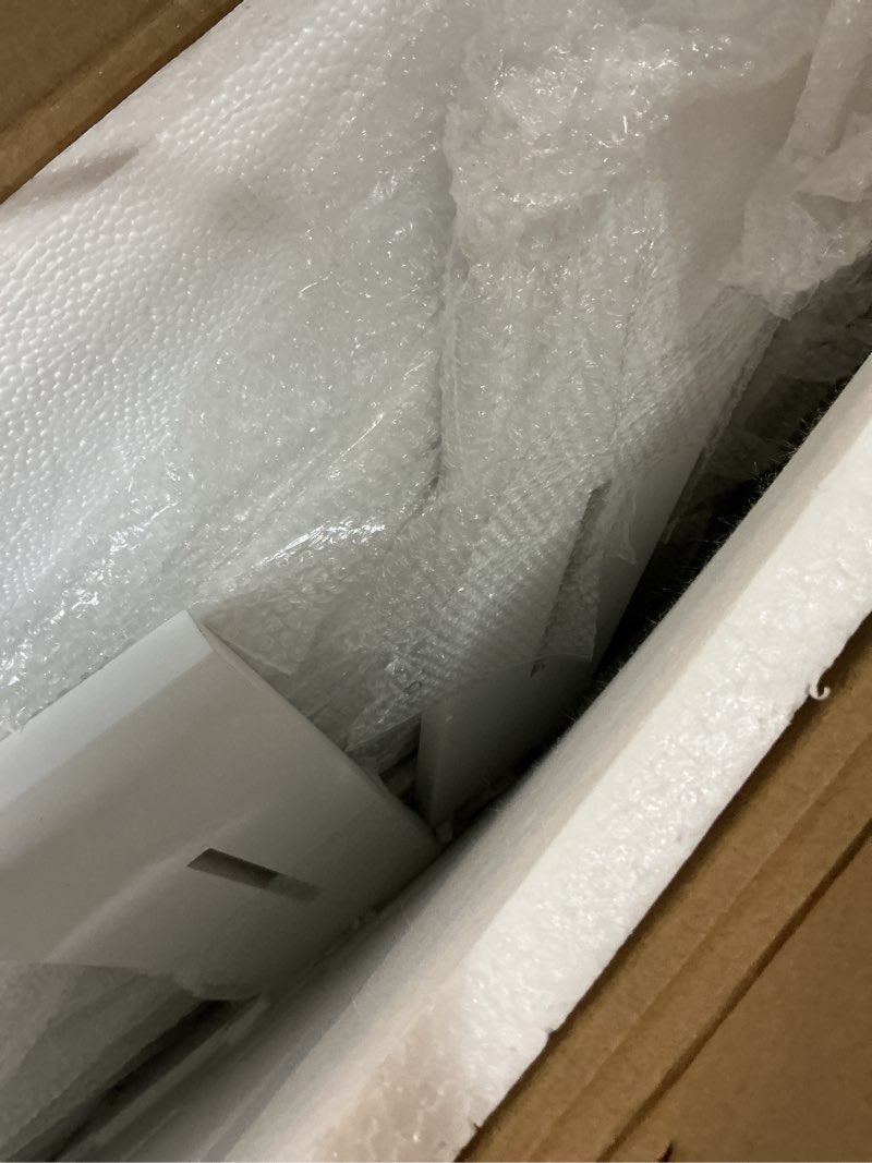 Condition photo showing As Is for sintuff 2 pack large wooden ramadan decor islamic eid mubarak 3ft crescent moon & 4ft mosque dome white floor decor for room entrances ramadan kareem gift party home decoration, lights not included