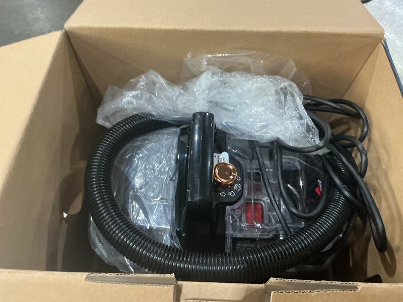 Condition photo showing As Is for bissell little green hydrosteam multi-purpose portable carpet and upholstery cleaner, car and auto detailer, 3618