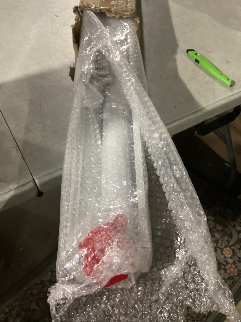 Condition photo showing Good Condition for SIZE UNKNOWN. Cordless Zebra Blinds for Windows Shade Dual Layer Free-Stop Light Filtering Blackout Roller Blinds Thermal Insulated Privacy Protection, Inside or Outside Mount(White,34''W x 72''H) White 34\"W x 72\"H