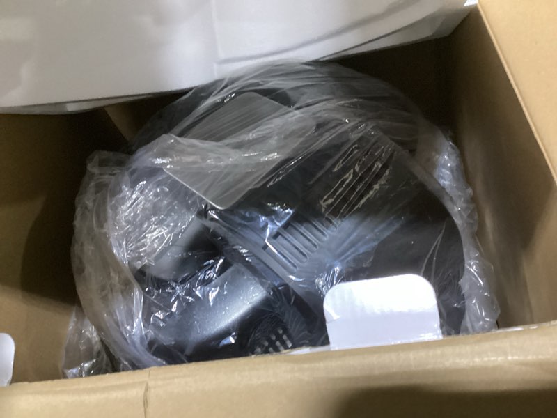 Condition photo showing New/Like New for cuckoo cafg-a0601s countertop air grill | air grill, air fry, roast, bake & broil, easy to clean, dishwasher safe accessories, recipe book included, stainless steel