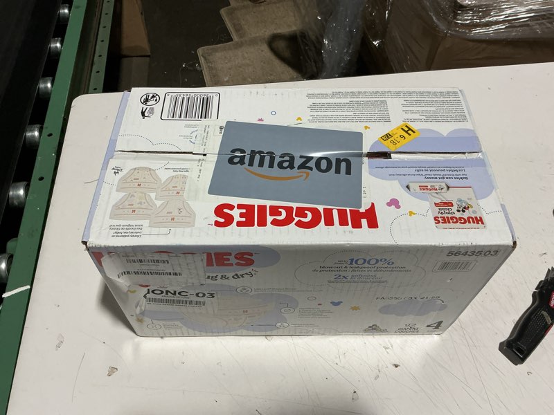 Condition photo showing New/Like New for huggies size 4 diapers, snug & dry baby diapers, size 4 (22-37 lbs), 92 count, packaging may vary size 4 92
