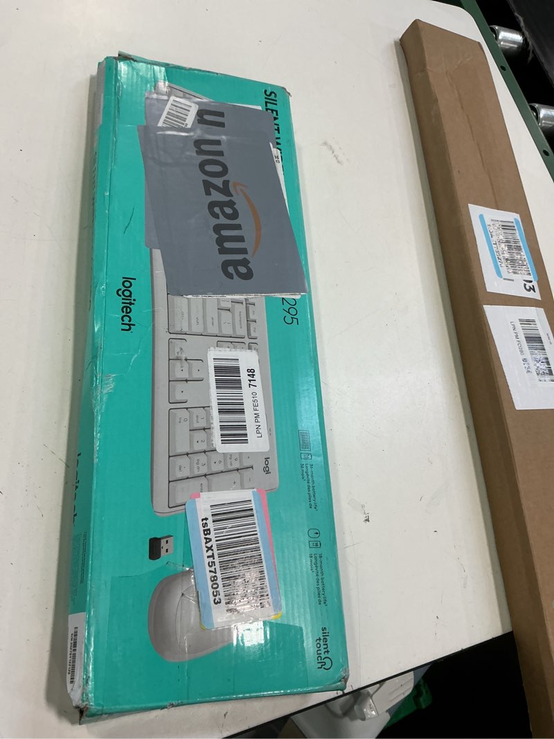 Condition photo showing Good Condition for Logitech MK295 Wireless Mouse & Keyboard Combo with SilentTouch Technology, Full Numpad, Advanced Optical Tracking, Lag-Free Wireless, 90% Less Noise - Off White