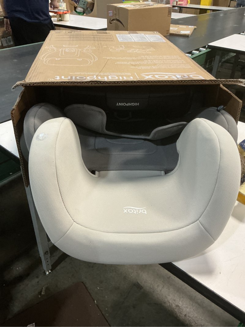 Condition photo showing Good Condition for britax highpoint 2-stage belt-positioning booster car seat - gray ombre