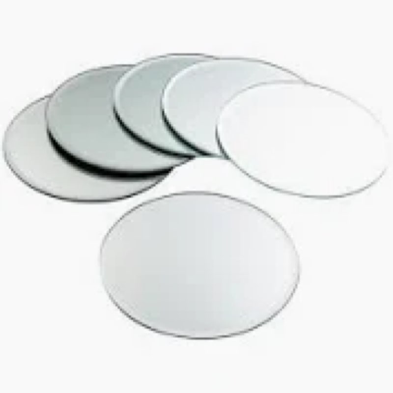 Amyhill 8 Pcs Round Mirrors for Centerpieces Table Decorations Acrylic Circle Mirrors Tray Candle Pl