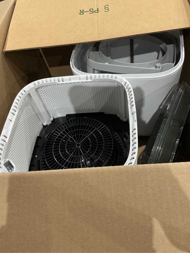 Condition photo showing As Is for levoit superior 6000s smart evaporative humidifiers for home whole house up to 3000ft², 23l, last 72-hour, premium filter, dry mode, wheels & water fill hose, foldable storage, sleep mode, new edition 23l white