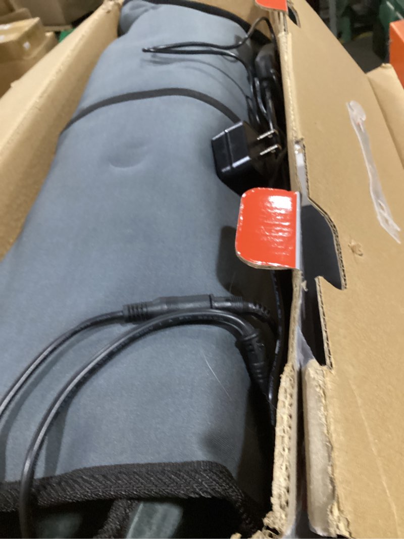 Condition photo showing Good Condition for powermat full body massage mat with heat - shiatsu back massager pad for bed, chair & recliner - electric vibrating heating pad - whole body massager mat for pain relief - massage mattress by powerfit
