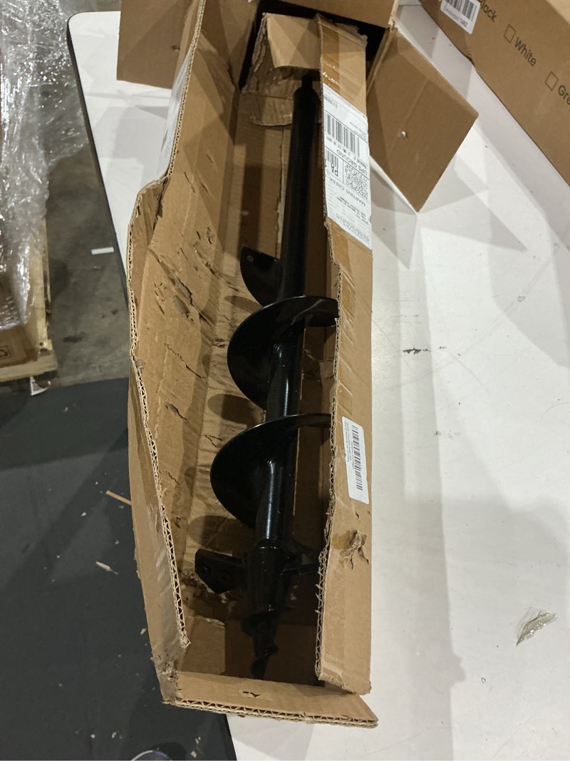 Condition photo showing New/Like New for 4"x24" auger drill bit for planting,designed for hard&rocky soil,heavy-duty post hole auger with upgrad dual-sharp blades tip,garden spiral drill bit & plant hole digger,for 3/8" hex drive drill